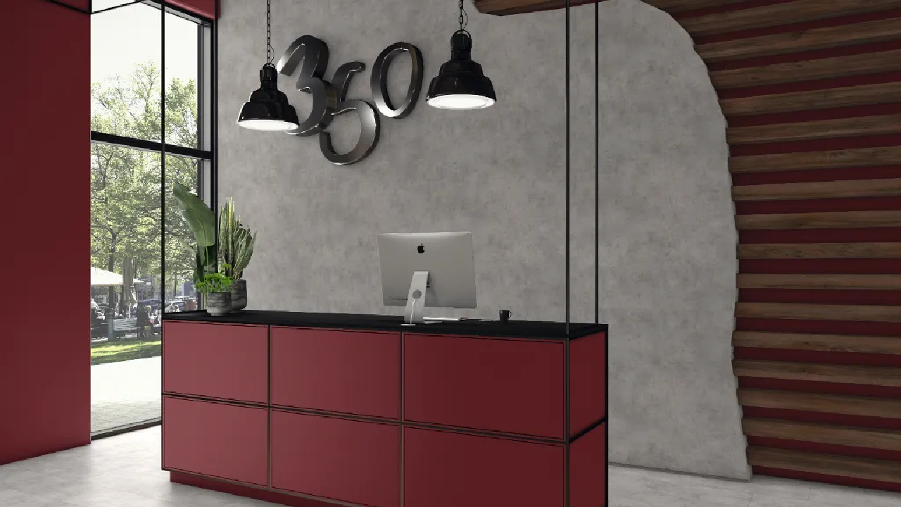 Poza Mdf Rosu Garnet .PerfectSense Premium Matt - u399pm [3]