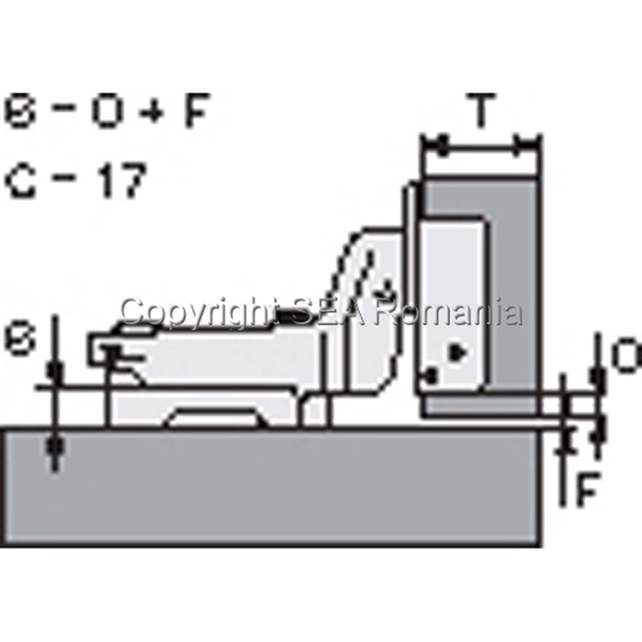 Poza ingropata, cu placuta, otel, nichelat - 420.04.05 [2]