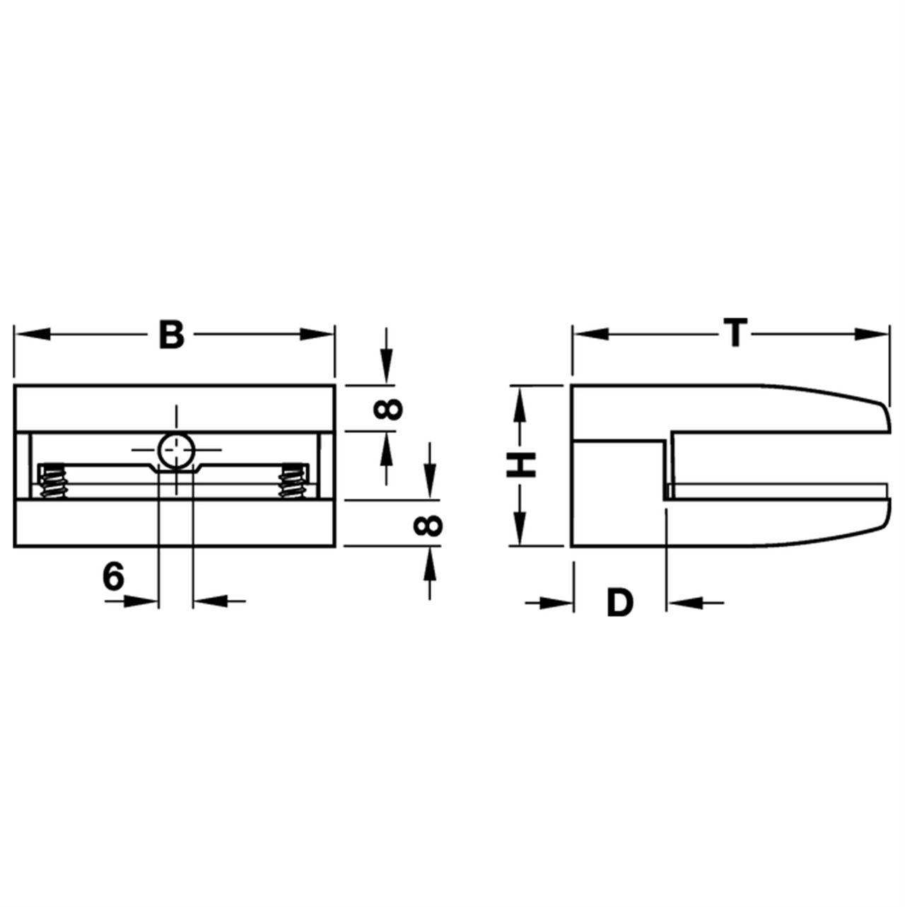 Poza Suport polita sticla, aluminiu - 284.01.992 [3]