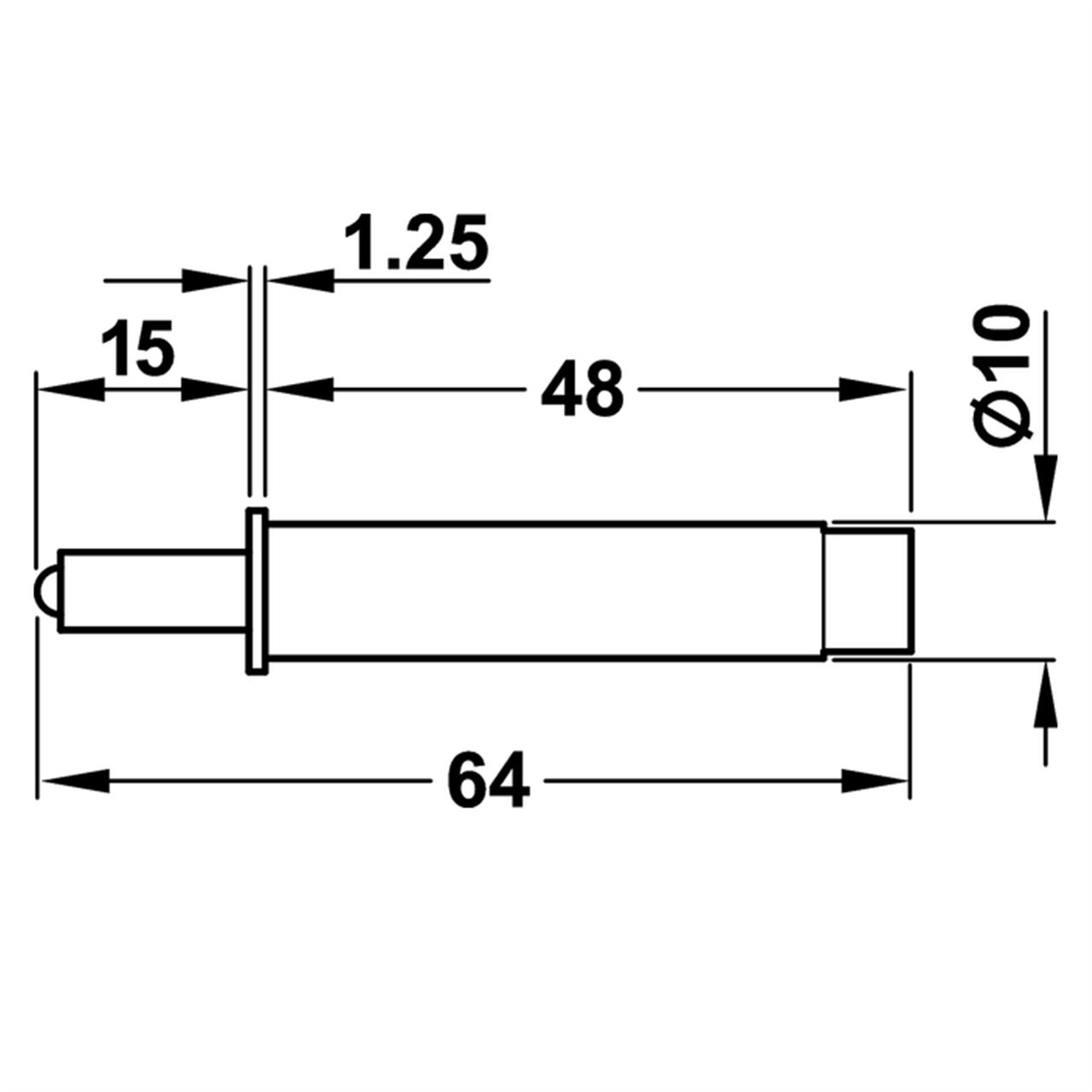 Poza Amortizor usa, Door stop, plastic, gri - 356.37.650 [3]