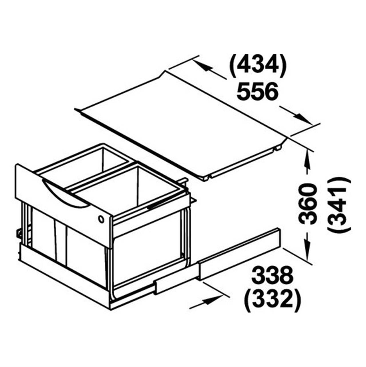 Poza Cos gunoi, plastic, gri - 502.70.212 [3]