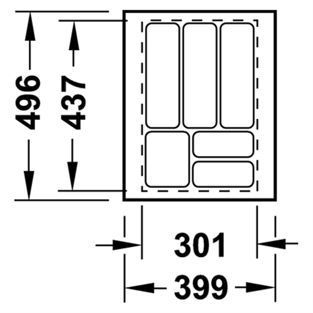 Poza Suport tacamuri, plastic, alb - 556.60.7xx [3]
