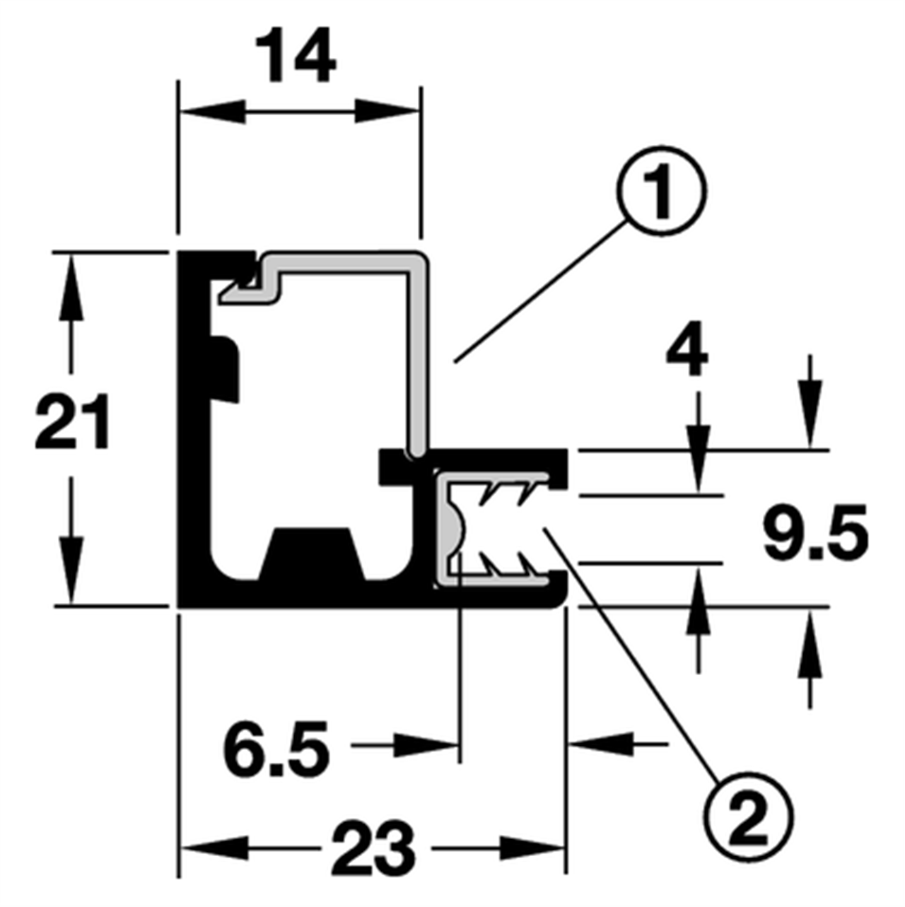 Poza Profil 194, aluminiu - 563.25.902 [3]