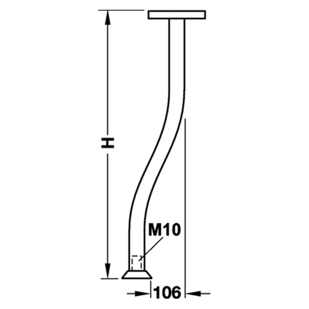 Poza Picior masa, Rondella, zinc, aluminiu - 635.66.270 [3]