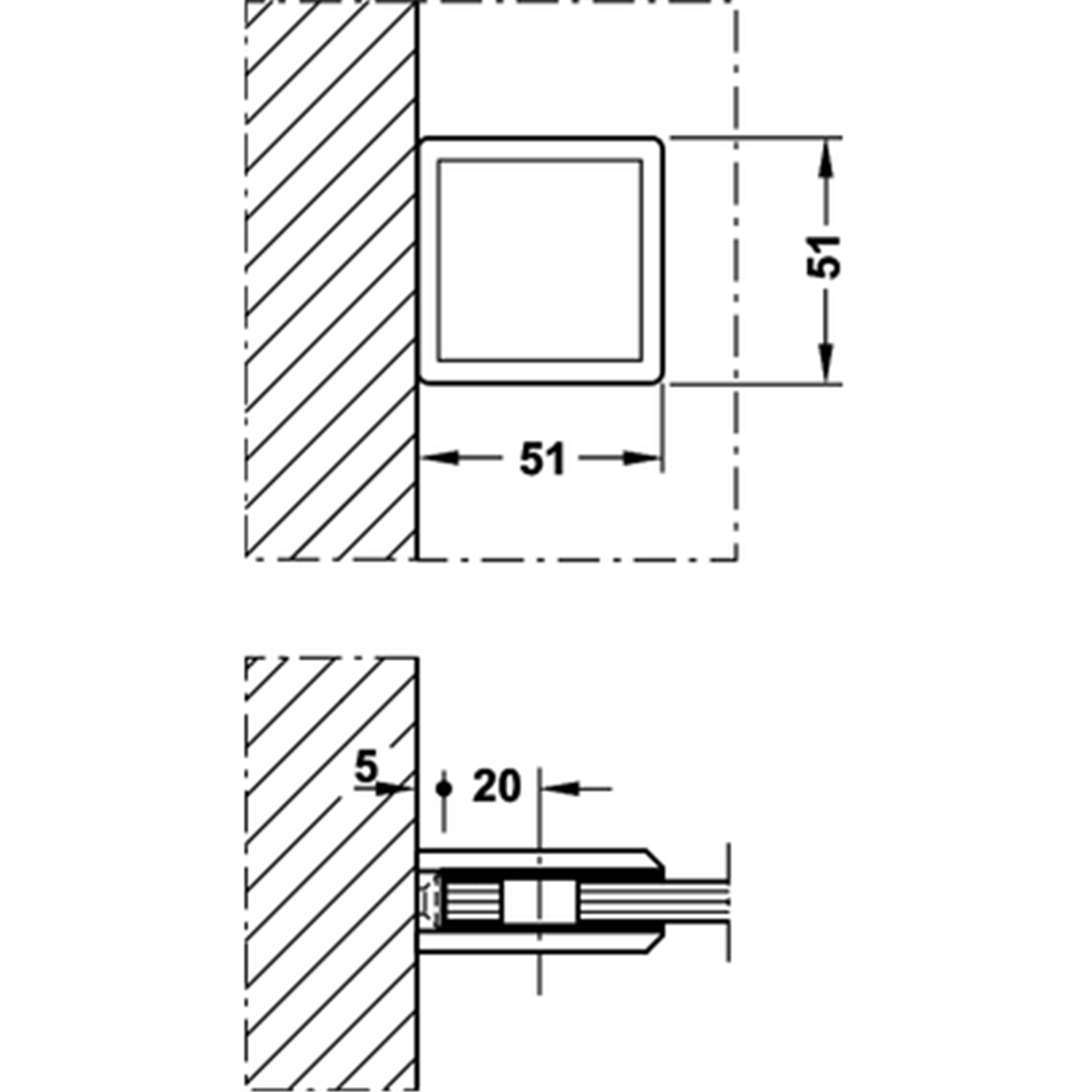 Poza Piesa imbinare geam, suport - 981.53.232 [2]