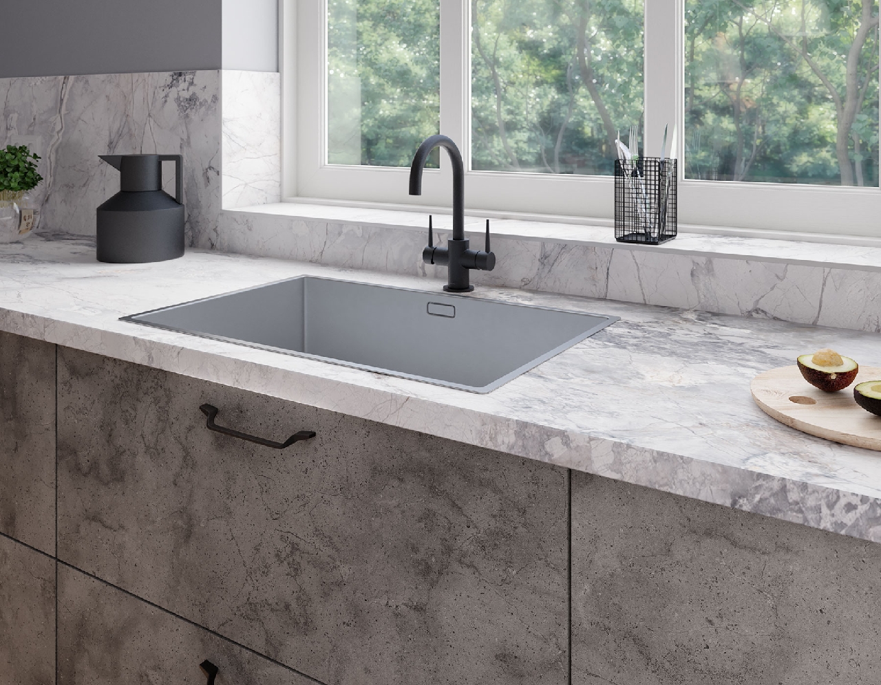 Poza Blat White Iceberg Marble .Super Matt - k552su [2]