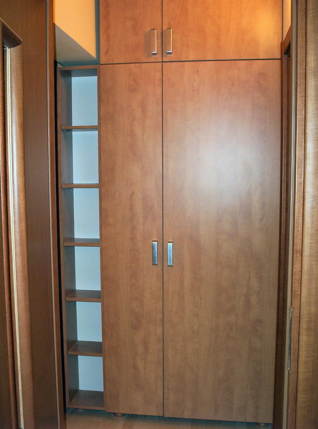 Poza pat cu margine + ansamblu dulap, pal, oglinda, nuc, mesteacan inchis - cdr040701 [3]