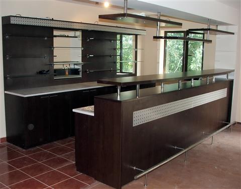 Poza bar, pal, blat, mdf decor, wenge, inox - hlb050710 [1]