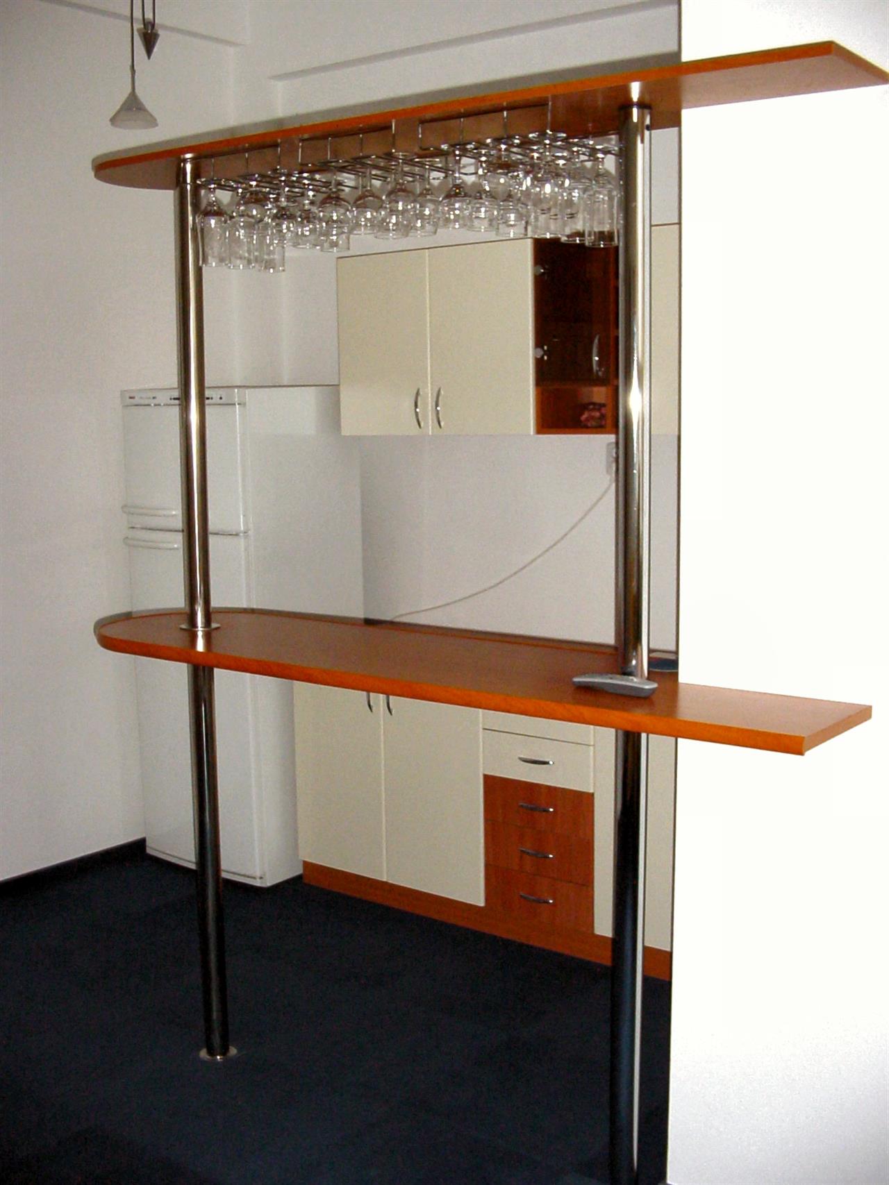 Poza Oficiu liniar, pal, blat, postforming, cires, vanilie, inox - oof030207 [2]